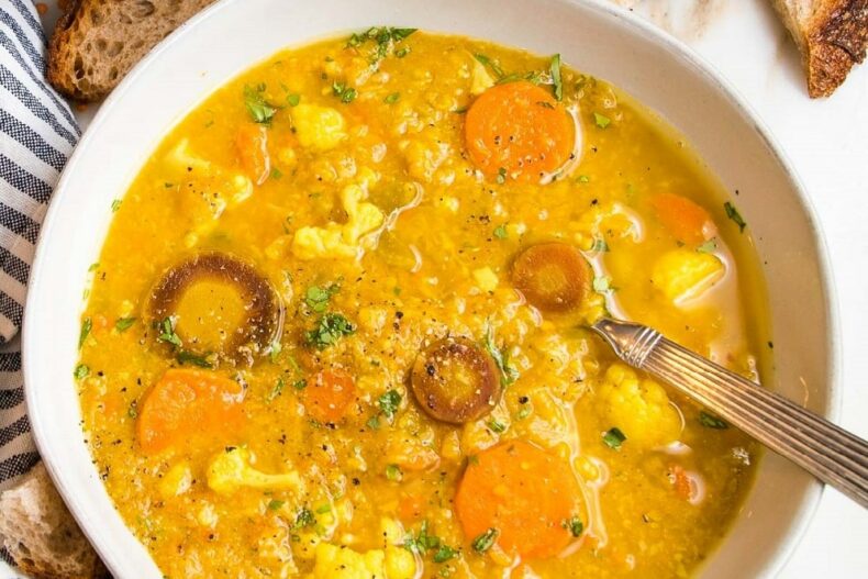 Cauliflower, Coconut, and Orange Lentil Soup: A Delicious and Nutritious Recipe