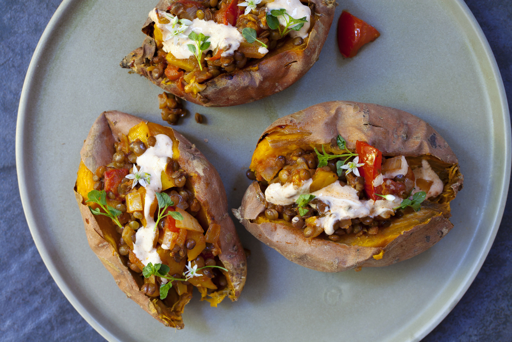 Delicious Chipotle Chicken Sweet Potato Skins Recipe