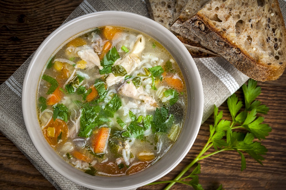 Hearty Chicken & Rice Soup Recipe