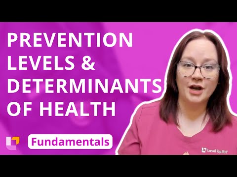 Prevention Levels & Determinants of Health: Community Health – Fundamentals of Nursing | @LevelUpRN
