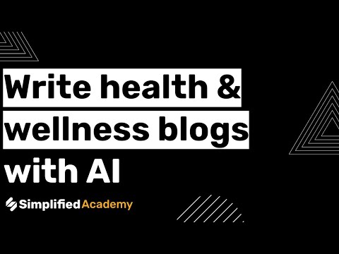 Write Health and Wellness blogs with AI