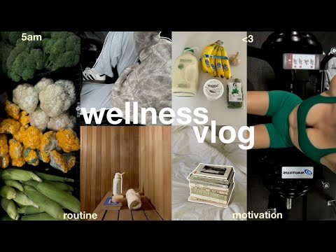 5am WELLNESS routine vlog ✨ a productive + mindful / health week in my life