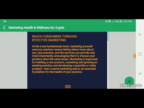 Marketing Health and wellness | Health and wellness lecture dpt #mjee369 #physiotherapy