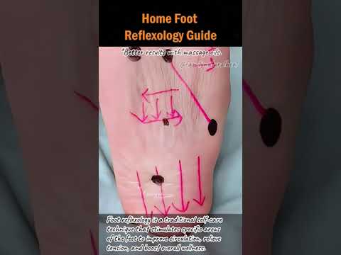 Home Foot Reflexology Guide #reflexology #selfcare #footreflexology #footcare #holistichealth