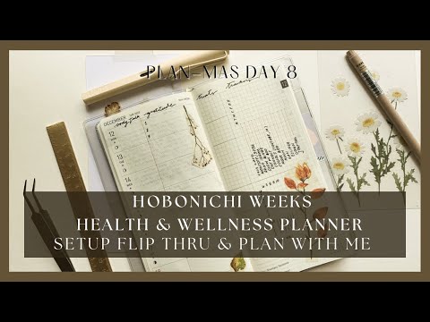 Hobonichi weeks 2023 setup + plan with me / Layout Ideas / Health & Wellness Planner / PLANMAS Day 9