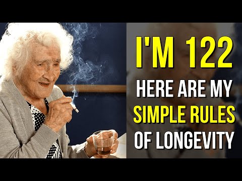 Jeanne Calment (122 years old) Secrets of health and longevity. The oldest man on the planet!