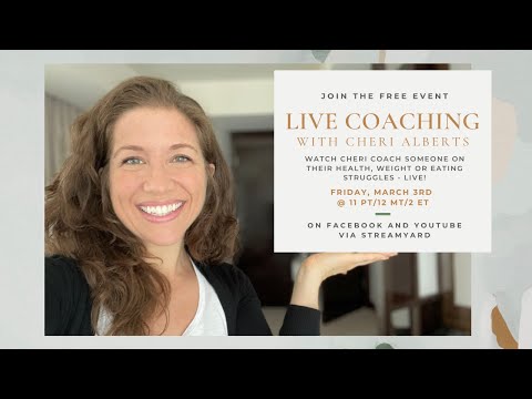 Free LIVE Coaching with Cheri on Health and Wellness