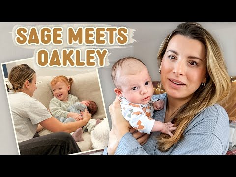 Big Sister meets Baby Brother for the First Time | What Life is Like with 2 Kids Now…