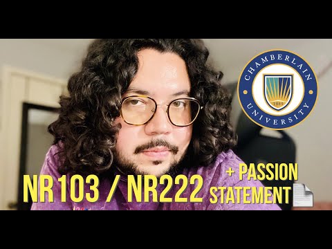 Transition to the Nursing Profession / Health & Wellness Overview + Passion Statement | Chamberlain