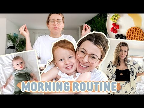 REALISTIC Morning Routine with 2 Kids (Feeling mom guilt…)