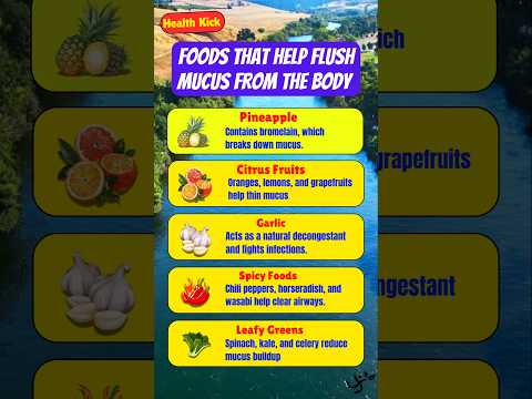 Foods that help flush mucus from body #detox #food #health #healthtips #wellness #wellnesstips