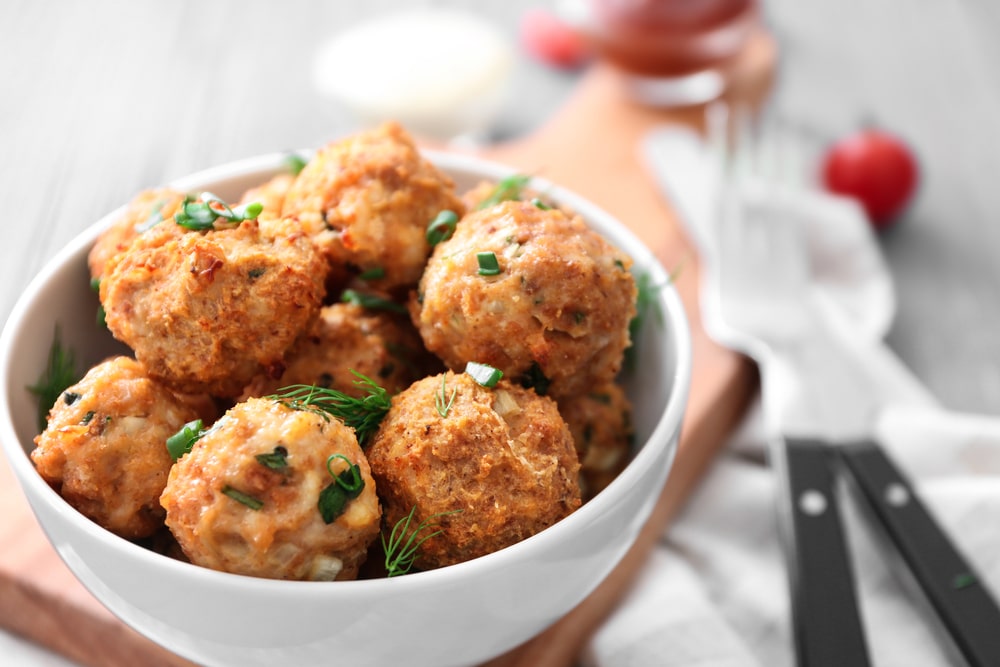 Turkey and Kale Meatballs Recipe with Apple Tahini Sauce